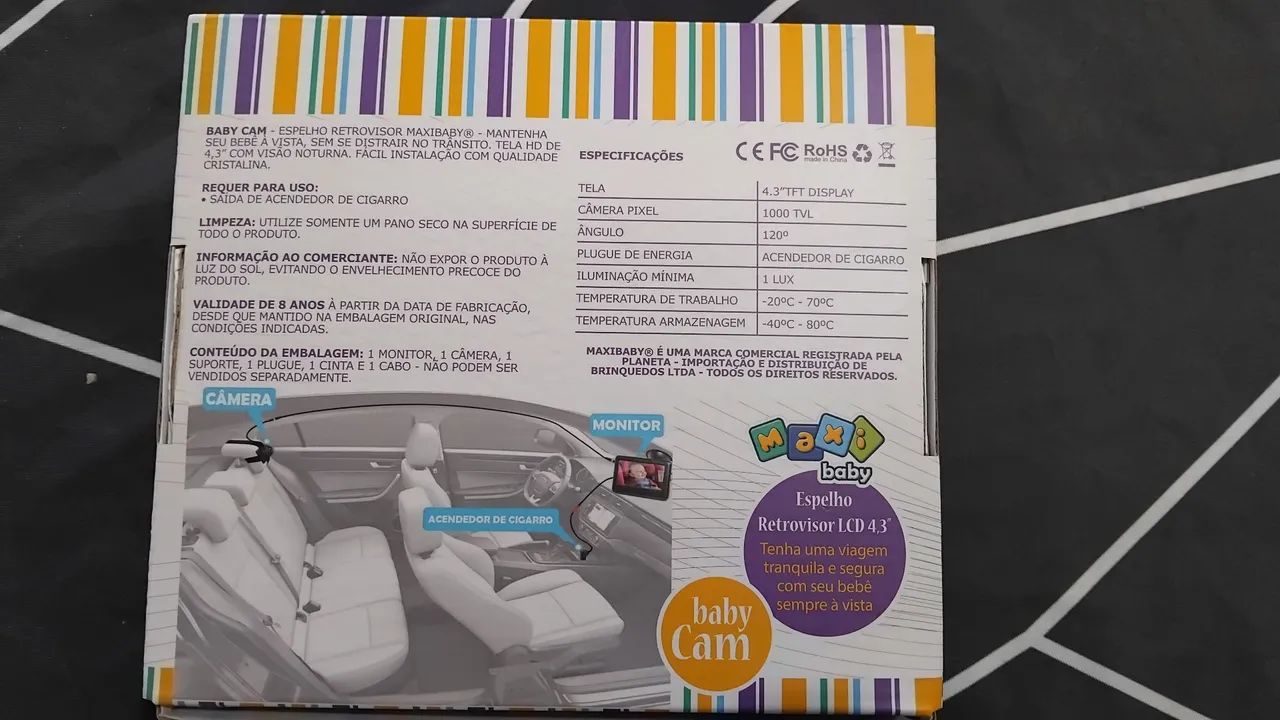 Câmera baba eletrônica para ver bebe carro - Foto 3