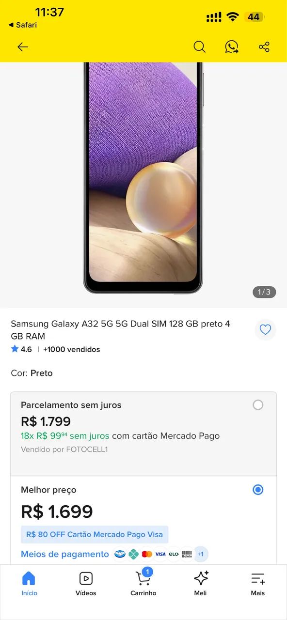 Celular A32 128GB - Foto 5
