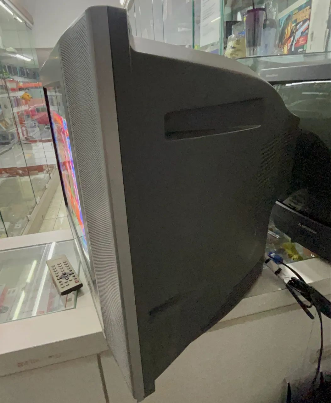 Tv crt tubo retrogamer Panasonic 21 polegadas Av e vídeo componente - Foto 5