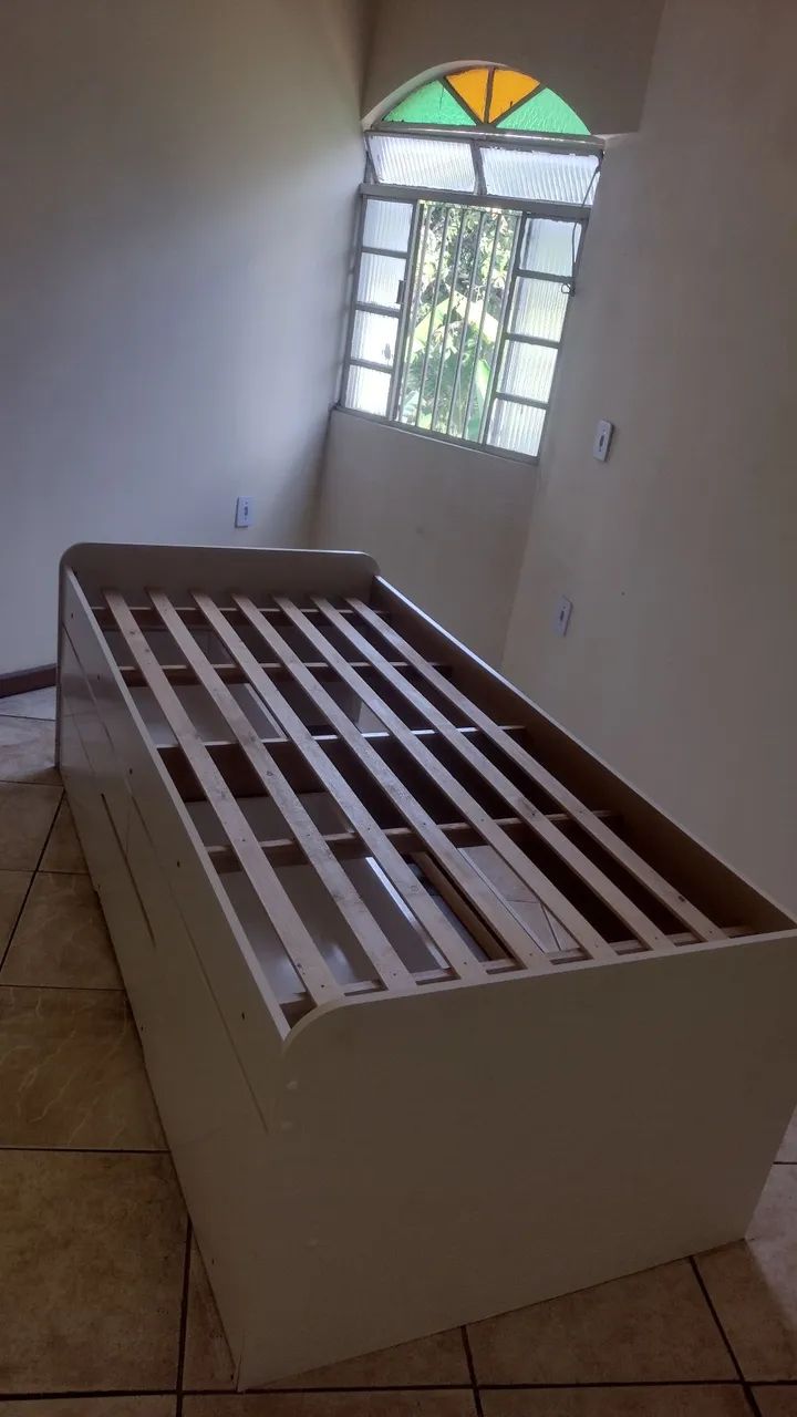 Cama solteiro com gavetas + auxiliar  - Foto 3