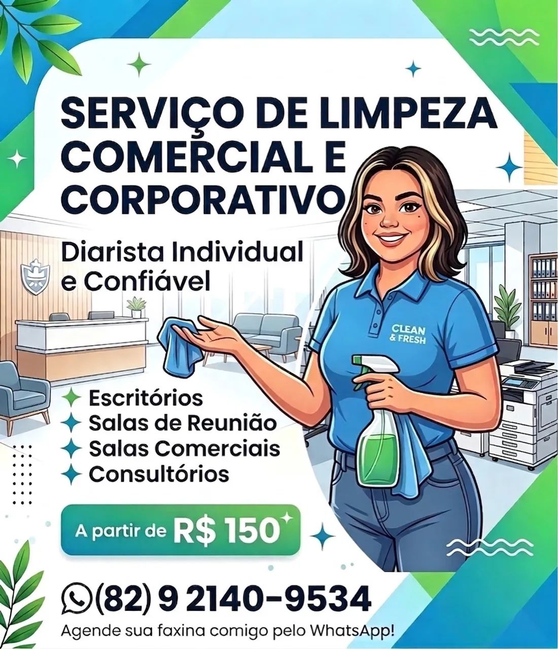 Limpeza Comercial e Corporativo