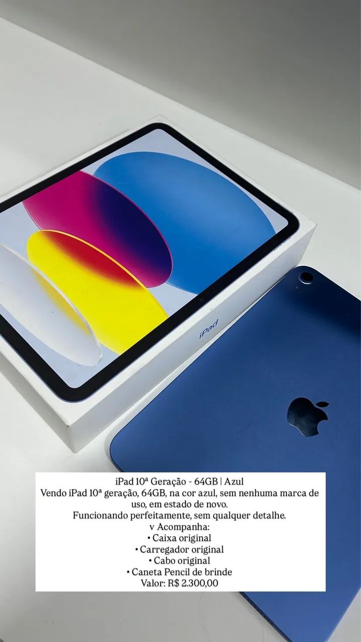 iPad 10ª Geração - 64GB | Azul - Foto 2
