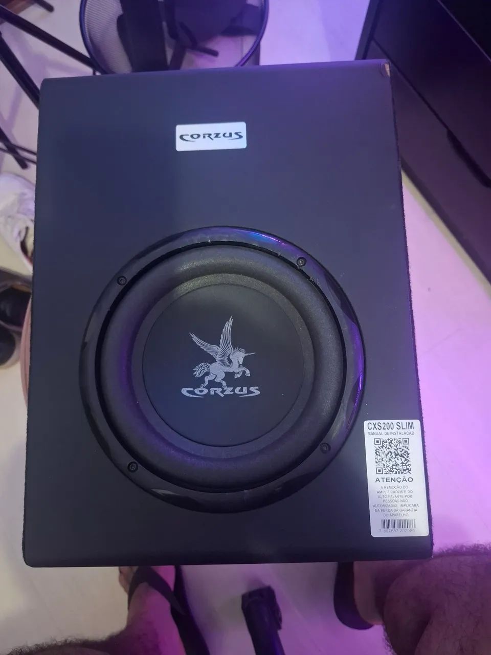 Subwoofer Ativo Slim Corzus 8 polegadas 200W - Foto 4