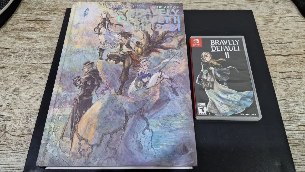 Bravely Default 2 nintendo switch com artbook