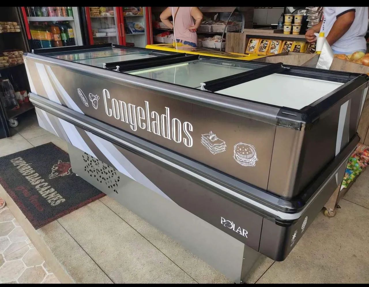 Freezer ilha dupla ação 2 metros NOVO