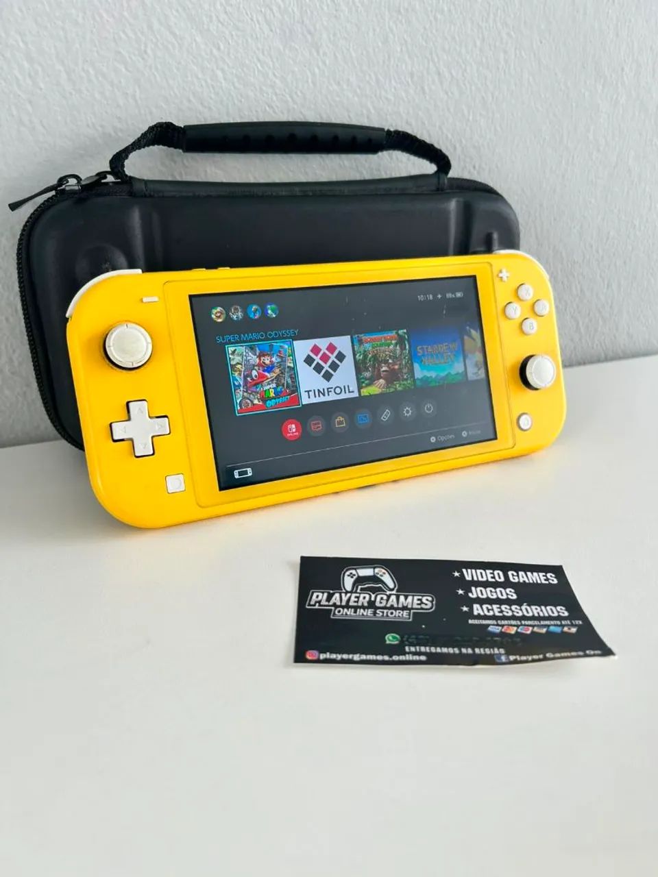 Nintendo Switch Lite DESBLOQUEADO Completo!! (Aceito Cartão)