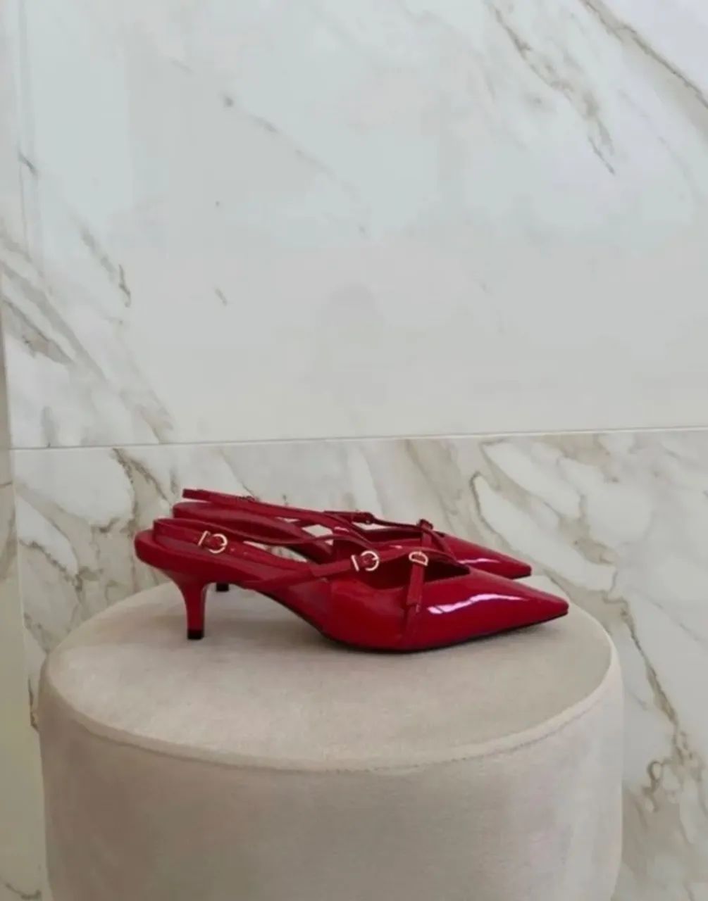 Scarpin Vermelho Arezzo 36 - Foto 4