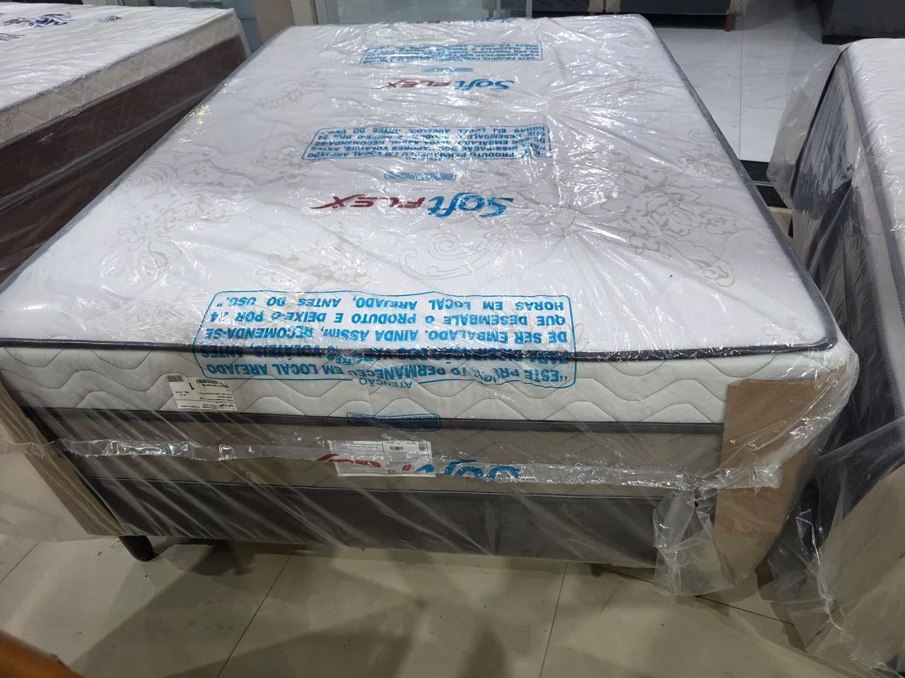 Cama  conjugada casal molas ensacadas nova  - Foto 3