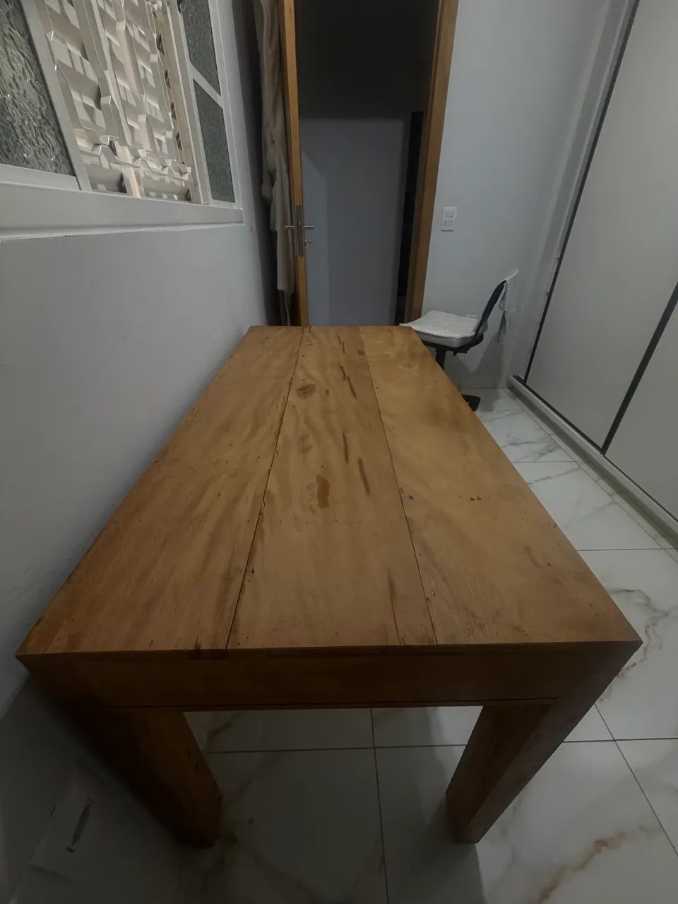 Mesa madeira Ype rosa  - Foto 5
