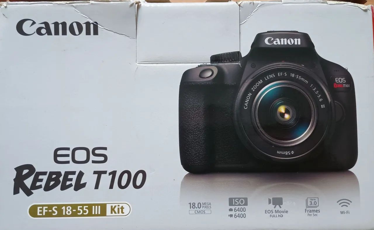 Câmera fotográfica digital Canon EOS Rebel T100 - Foto 4