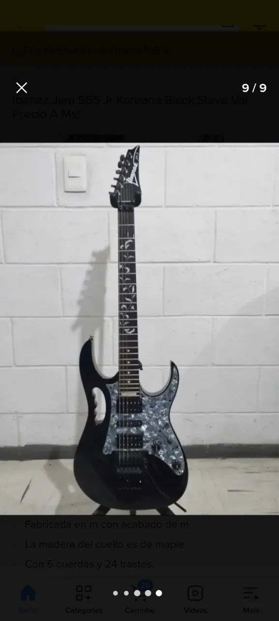 Guitarra Ibanez jem555 Steve Vai - Instrumentos musicais