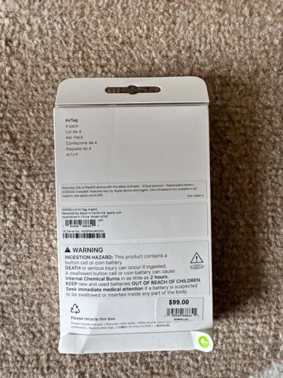 apple airtag pack com 4 novo e lacrado apple - Foto 2