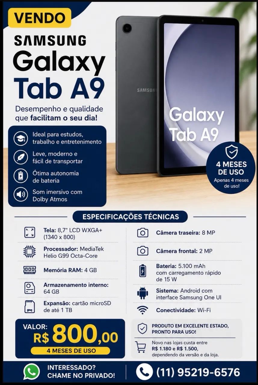 Samsung Galaxy Tab A9 - Foto 4