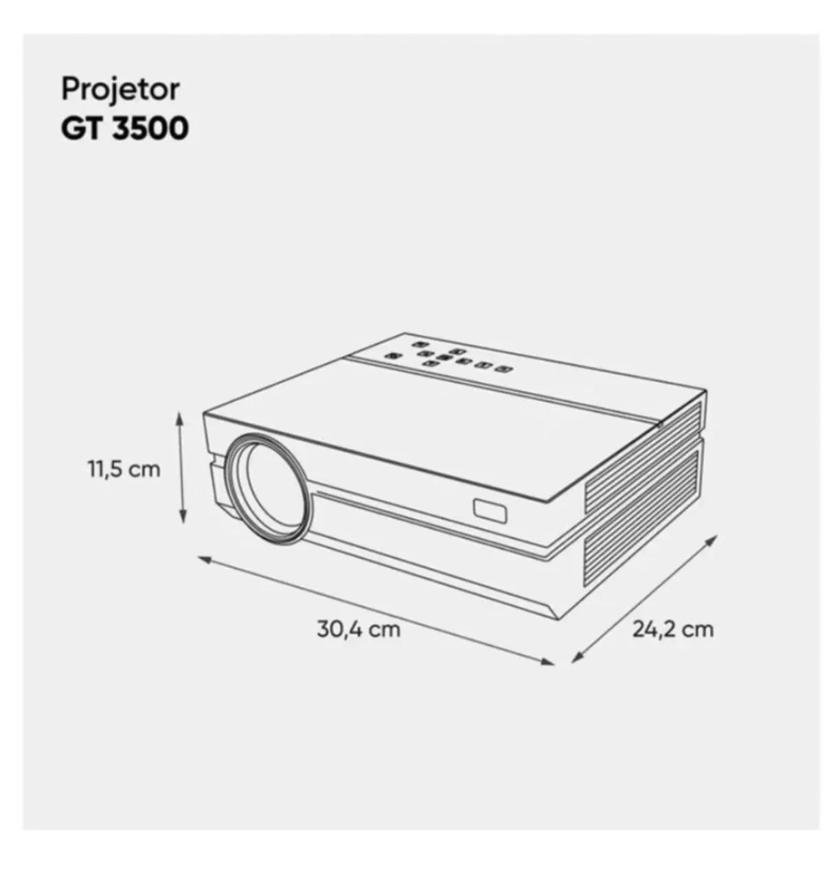 PROJETOR GOLDENTEC  gt 3.500