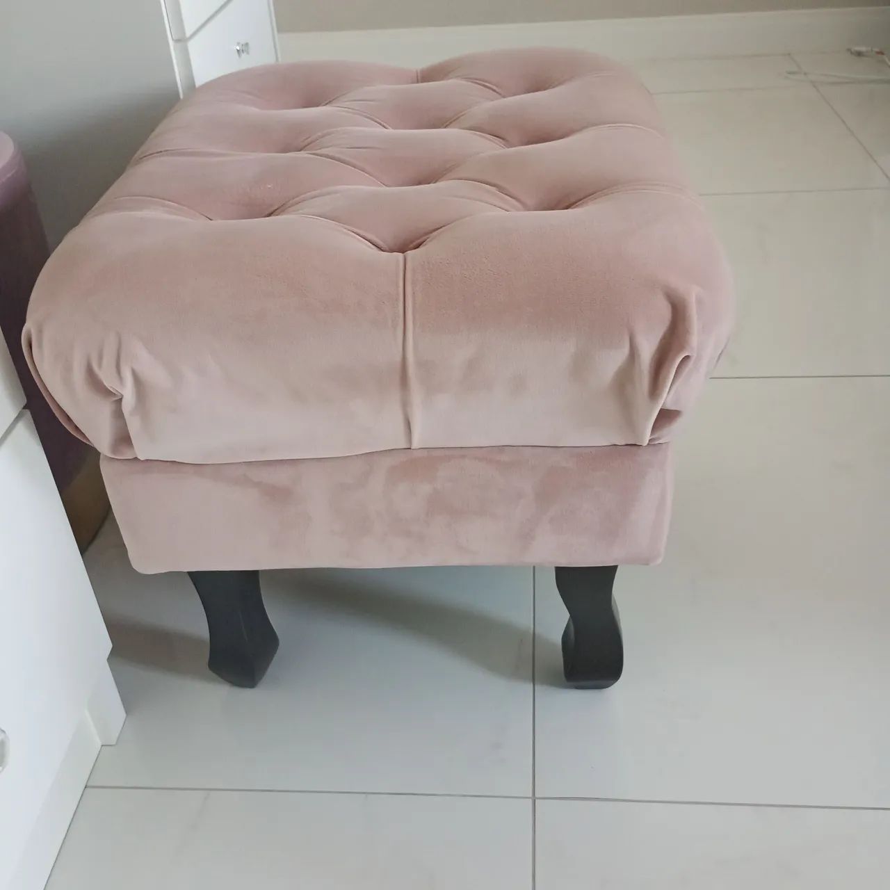 Poof Suede rose  - Foto 2