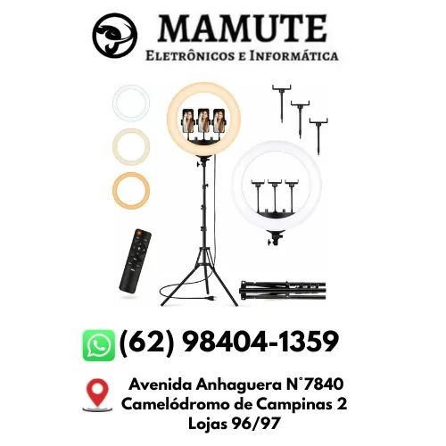 Iluminador LED 18 Polegadas 46CM Ring Light  C/Tripe 1,80m + 3 Suporte