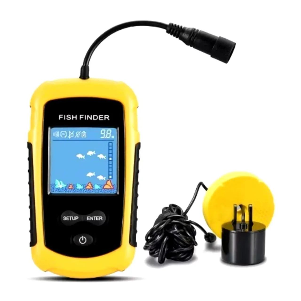 Sonar Localizador de Peixes Portátil  Fish Finder - Alcance 100m Várias configurações  - Foto 9