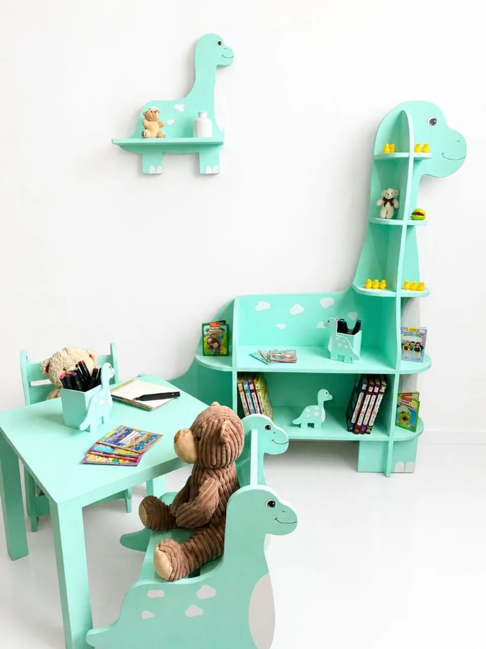 Kit de dinossauro para quarto infantil 