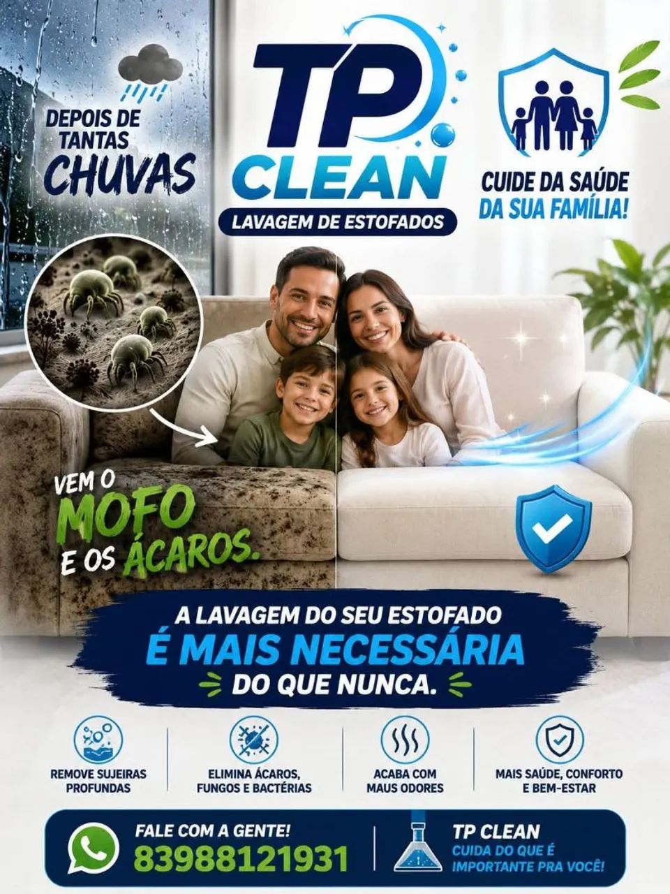Produtos para limpeza de sofás 