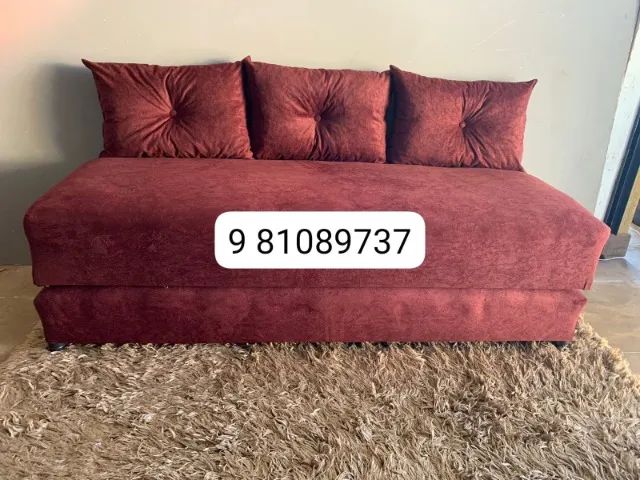 sofá cama novo diversas cores promoção - Foto 4