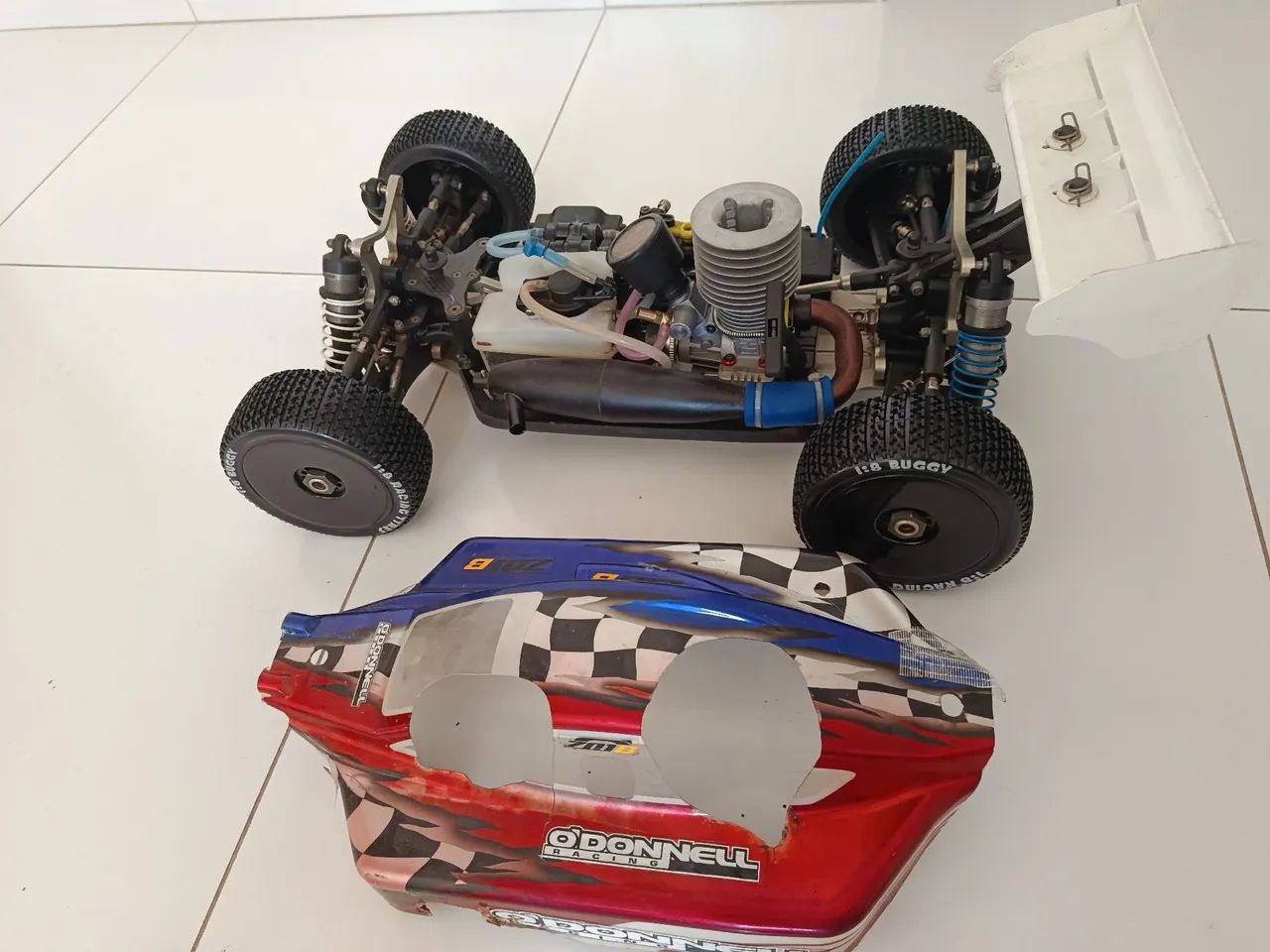 Automodelismo buggy pro 1/8 odonnel motor glow 21 - Foto 5