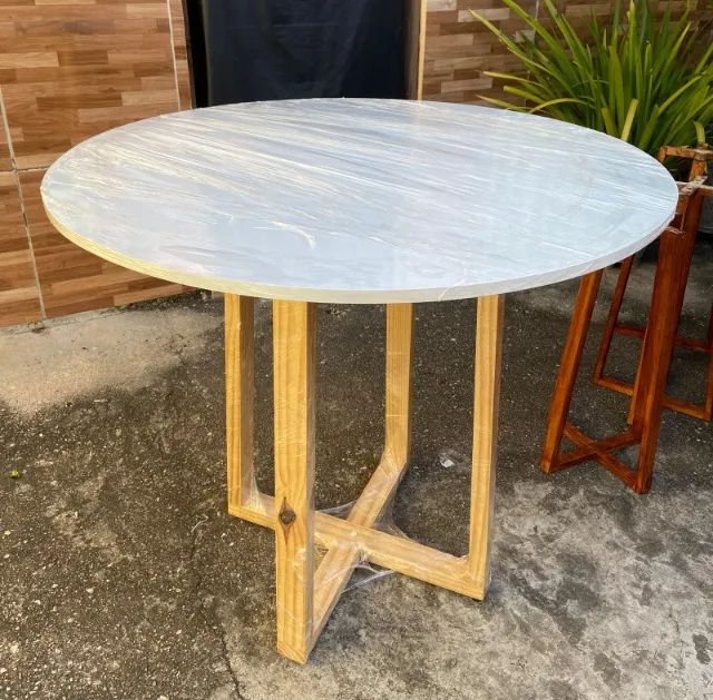Mesa de Jantar Trançada Redonda - Foto 2