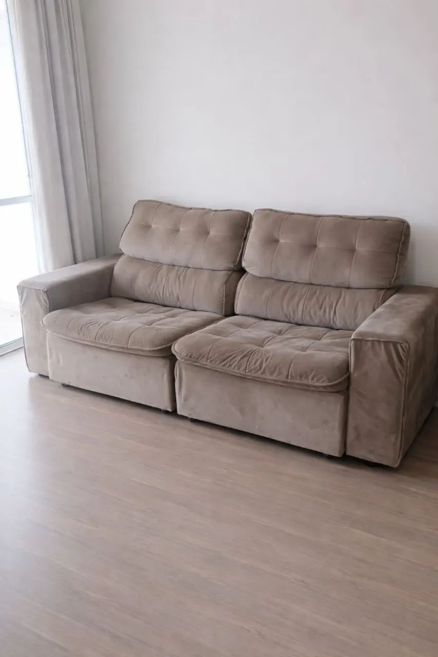 Sofá retrátil reclinável