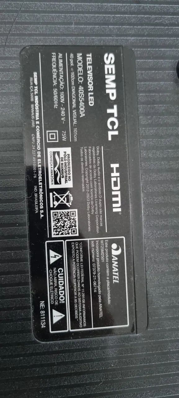 TV Semp TCL 40
