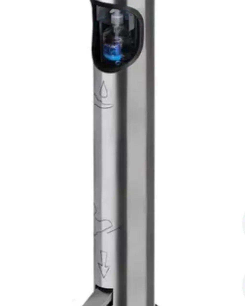 Dispense inox com Pedal
