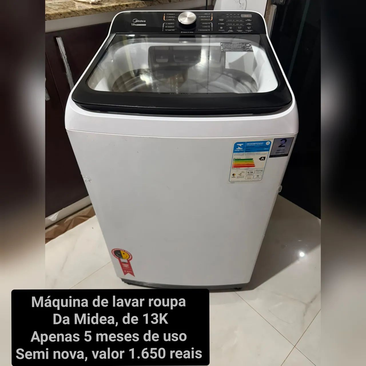 Máquina de lavar roupa semi nova 