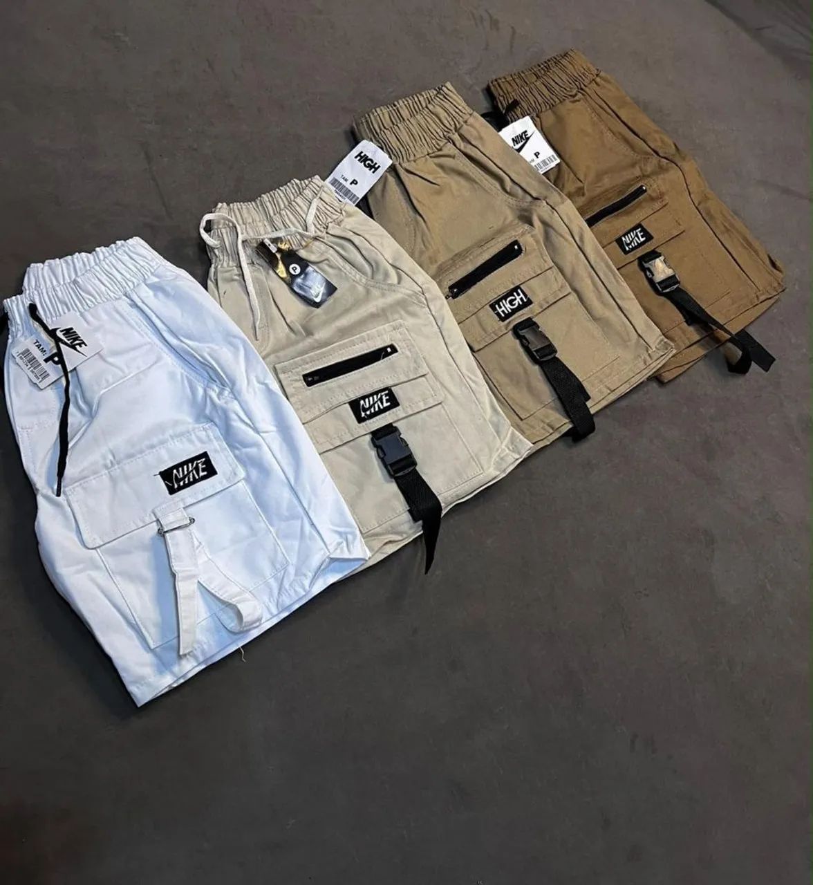 Bermudas de sarja modelos cargo da high