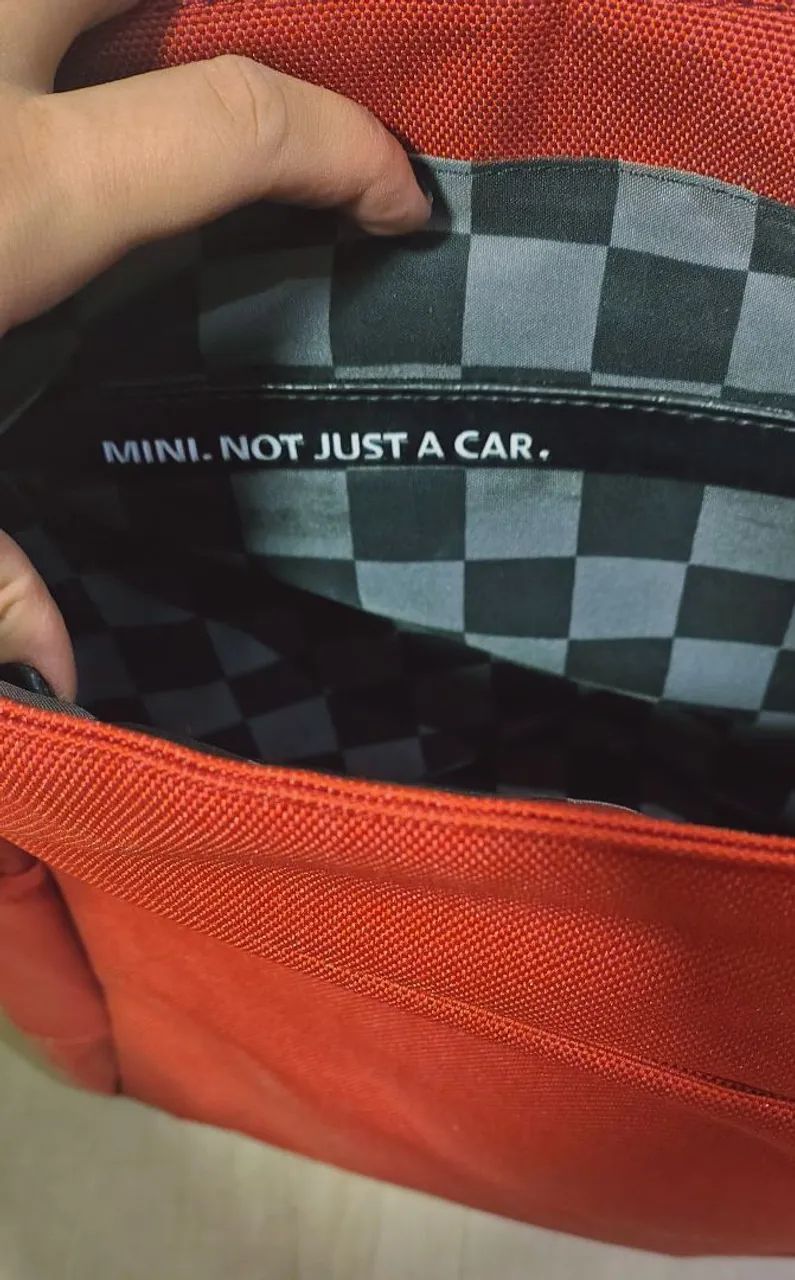 bolsa mini cooper vermelha vintage - Foto 5