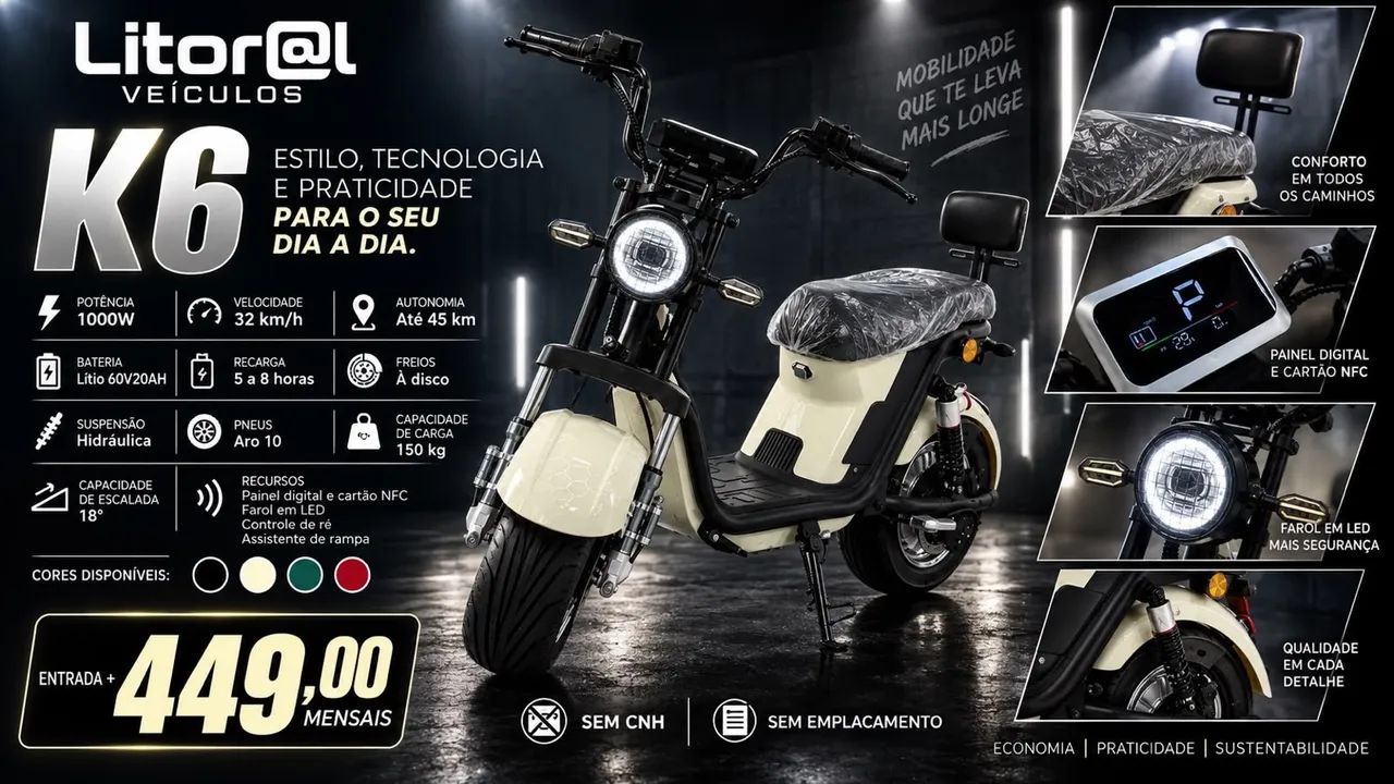 Motos Elétricas  - Foto 3