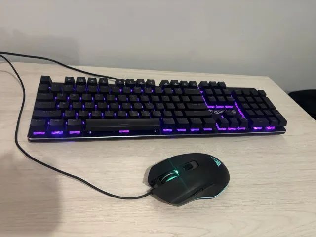 KIT GAMER - Teclado mecânico + Mouse 3200 DPI - Foto 4