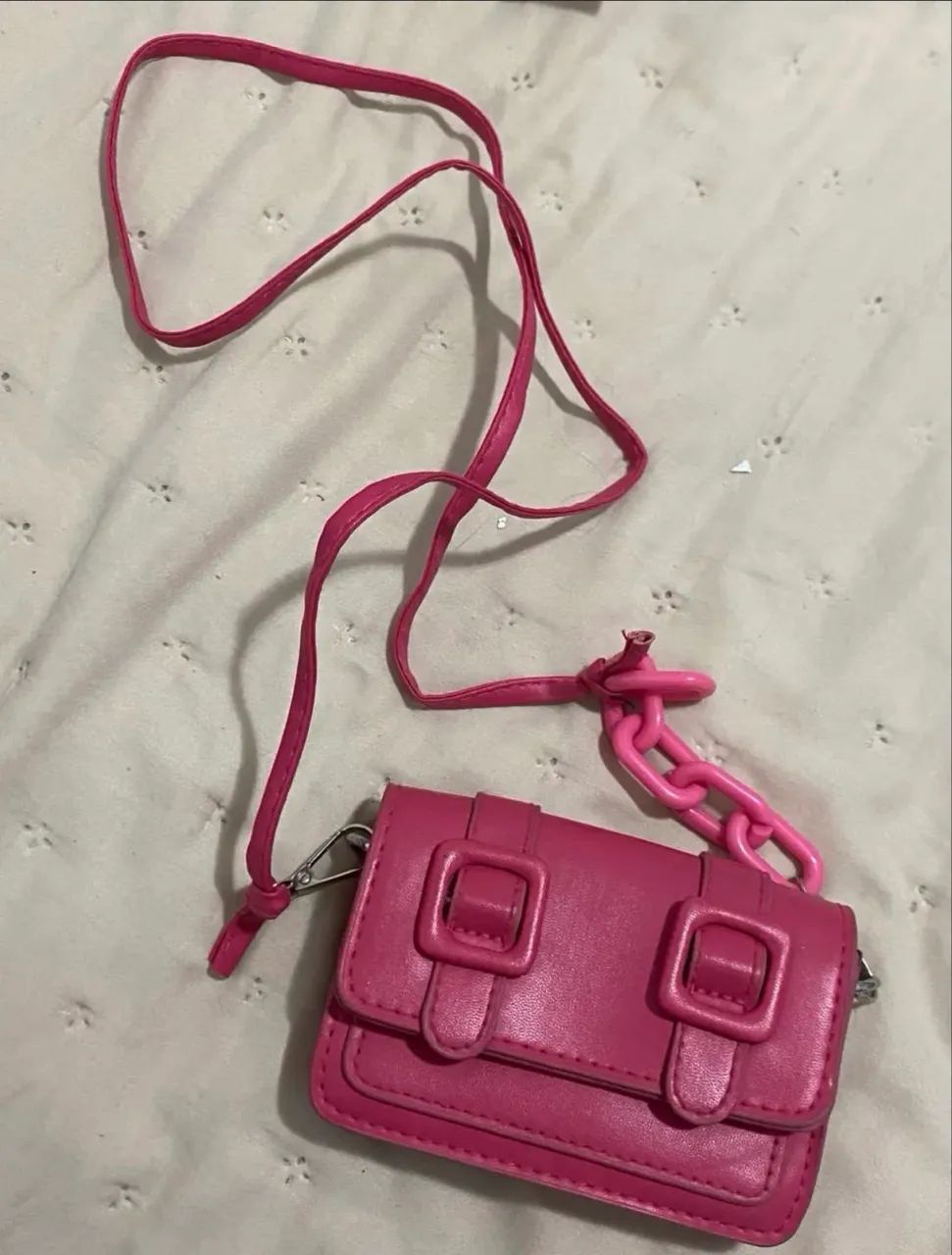 Bolsa rosa pequena  - Foto 3