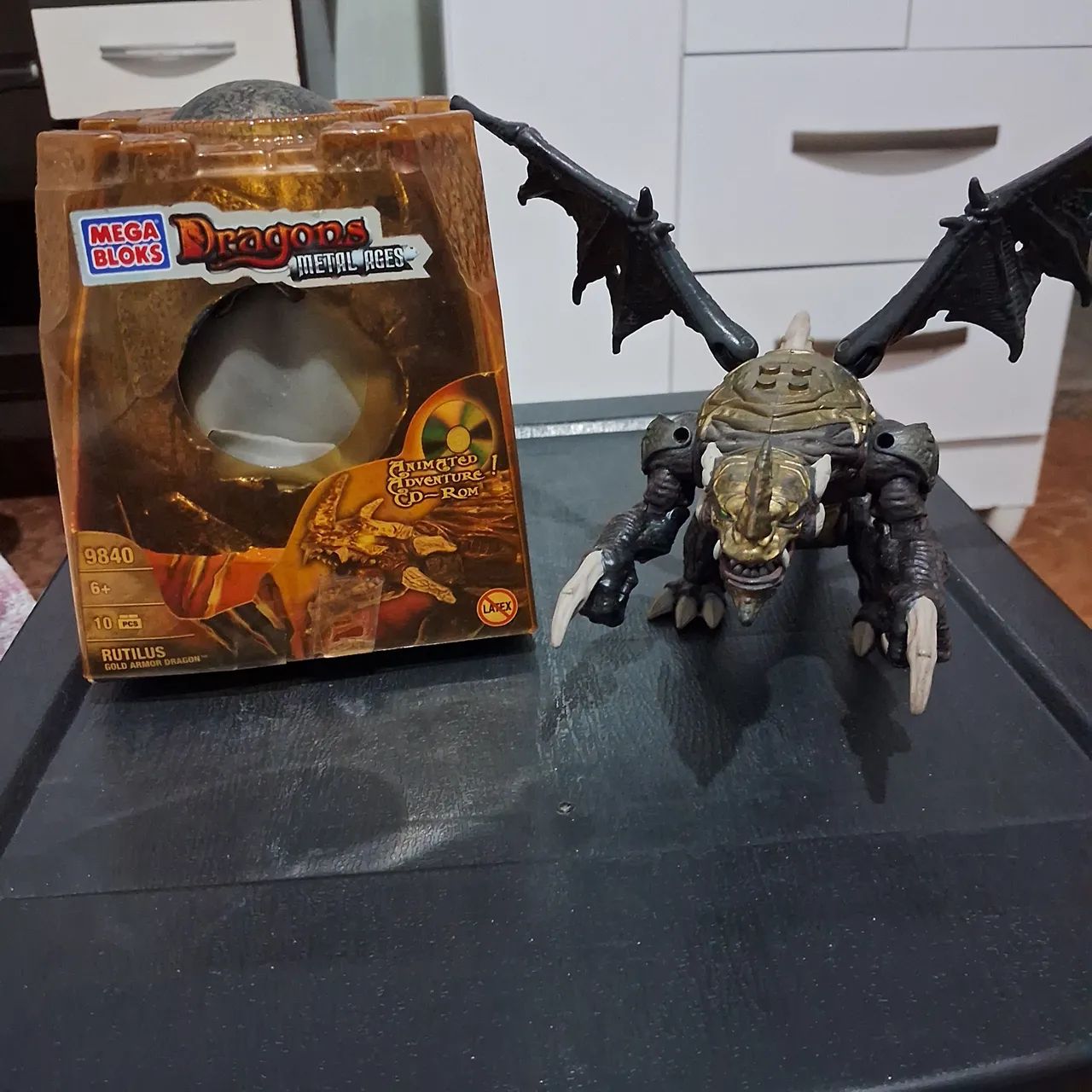 Boneco mega bloks dragon age dragon gold - Foto 3
