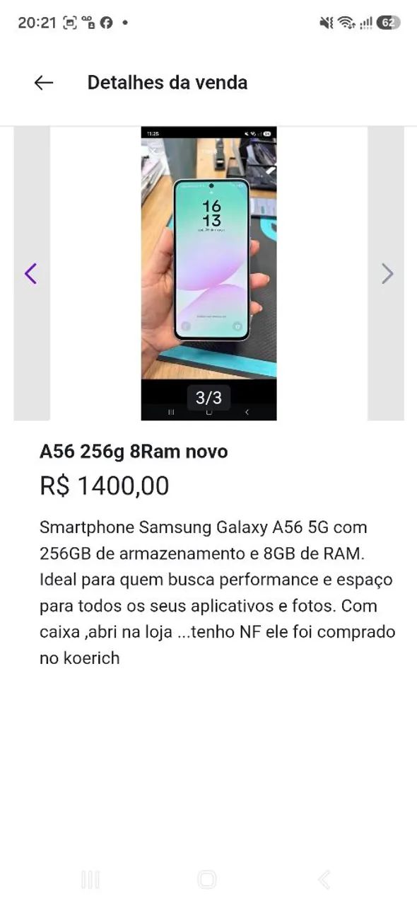 A56 256g 8GB de Ram  - Foto 3