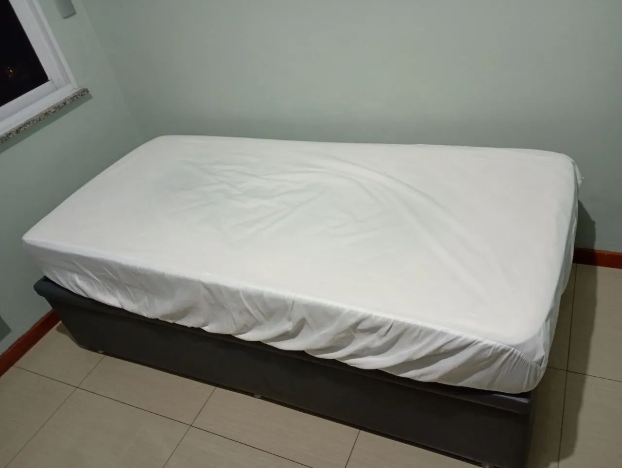 Cama box solteiro Ortobom + colchão  - Foto 4