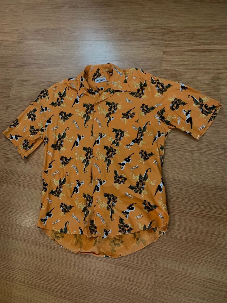 Camisa Havaiana Hula Vintage 