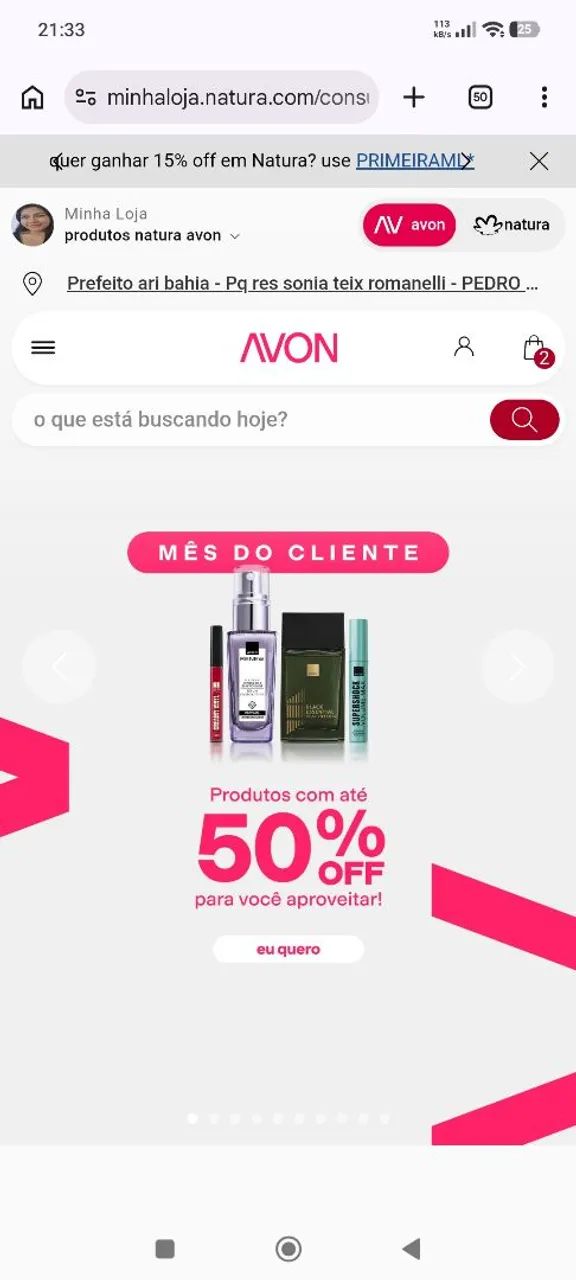 Natura e Avon 