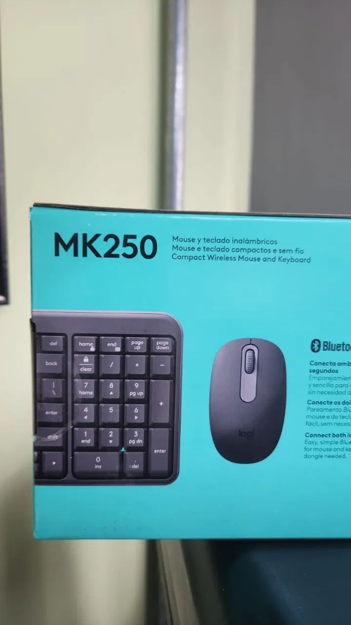 Combo sem fio Logitech Mk250 Grafite - Foto 3