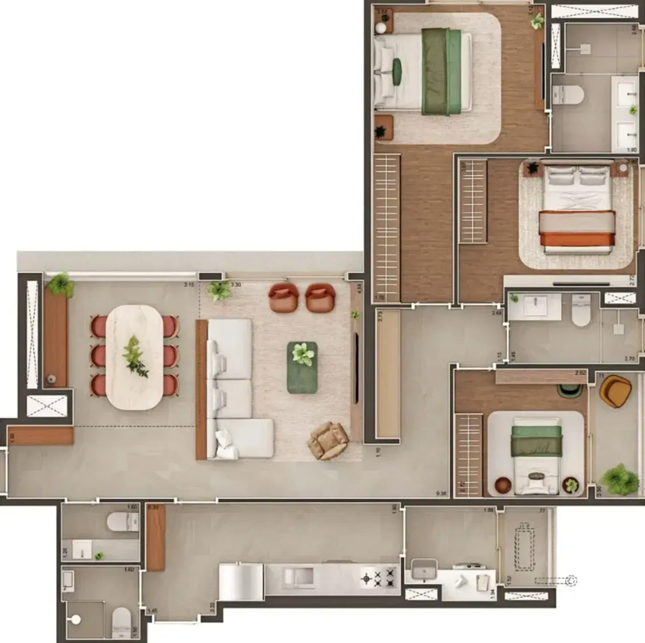 PLANTA 126m²