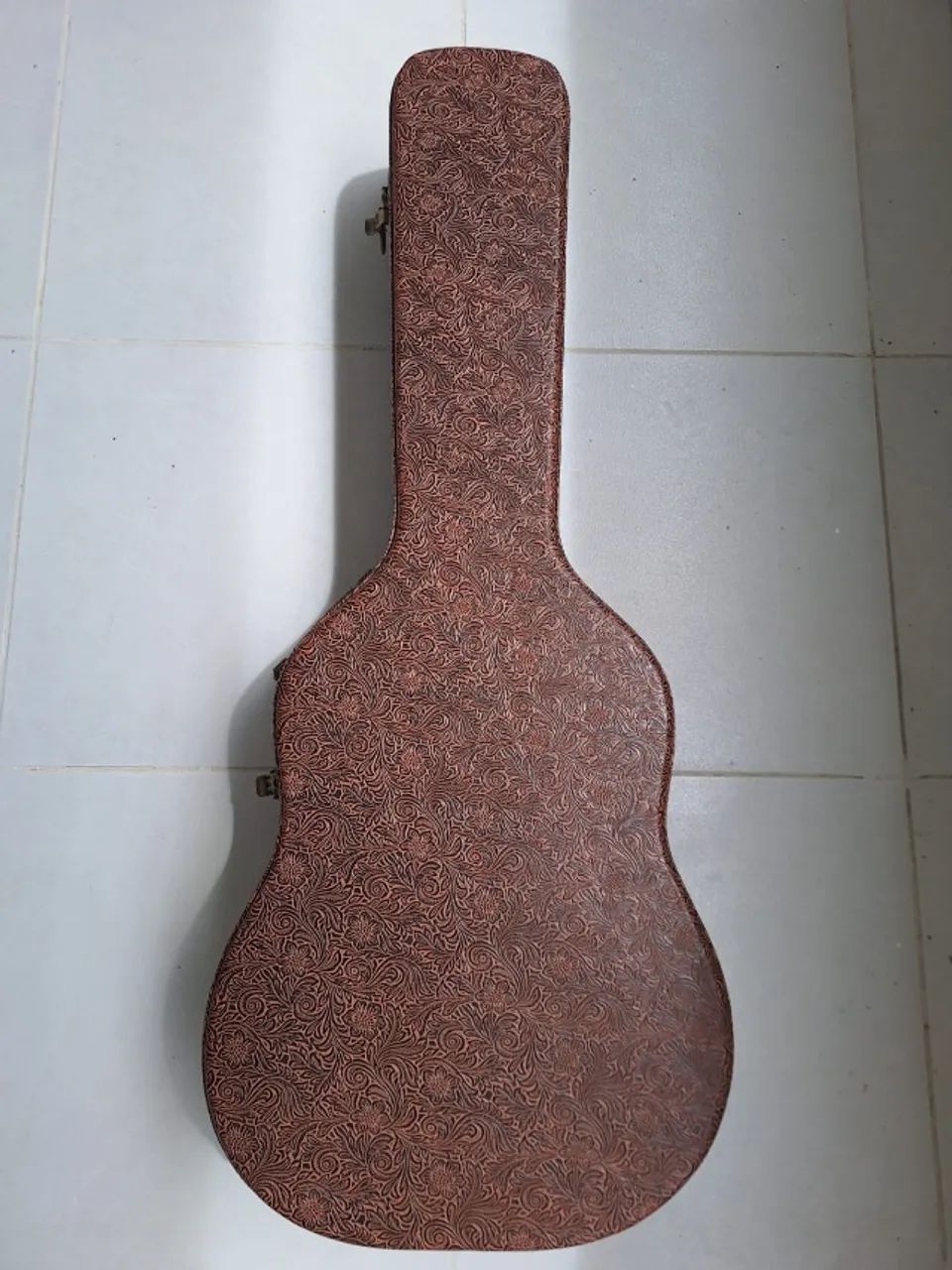 CASE RÍGIDO DE MADEIRA - VIOLÃO CLÁSSICO - MARROM NOBRE / ACOLCHOADO - Foto 5