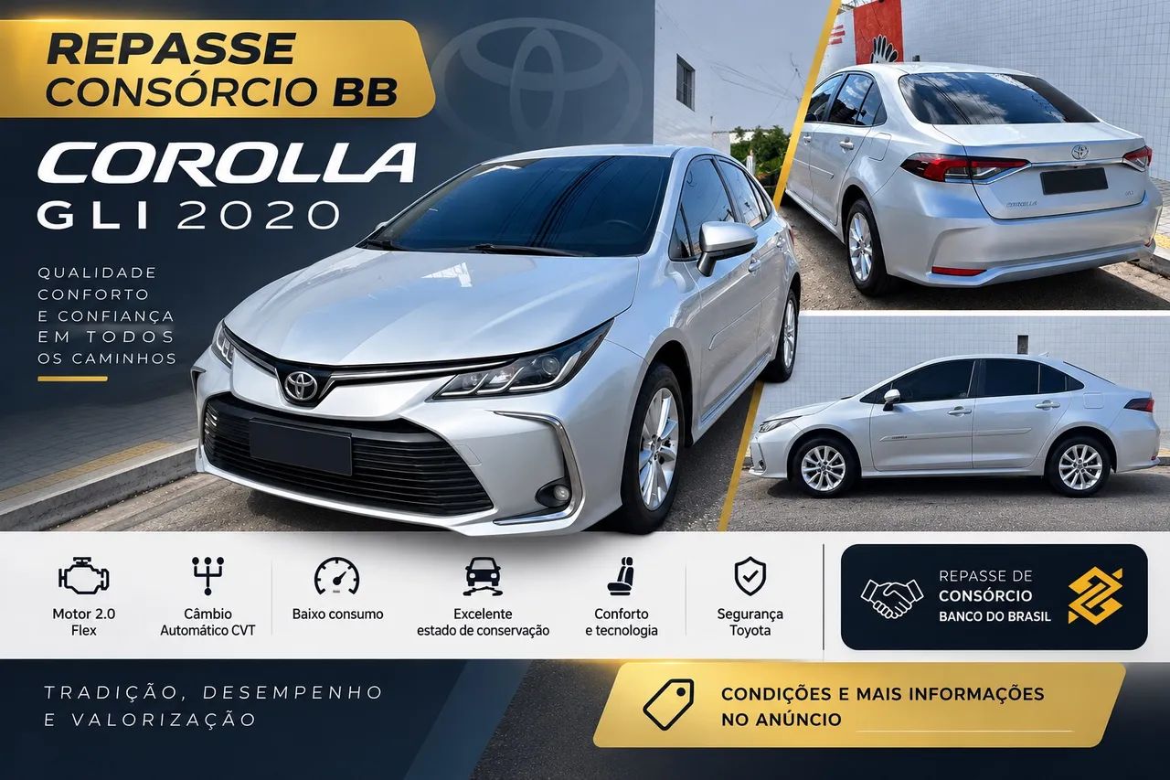 Toyota Corolla GLI 2.0 16V FLEX AUT. 2020