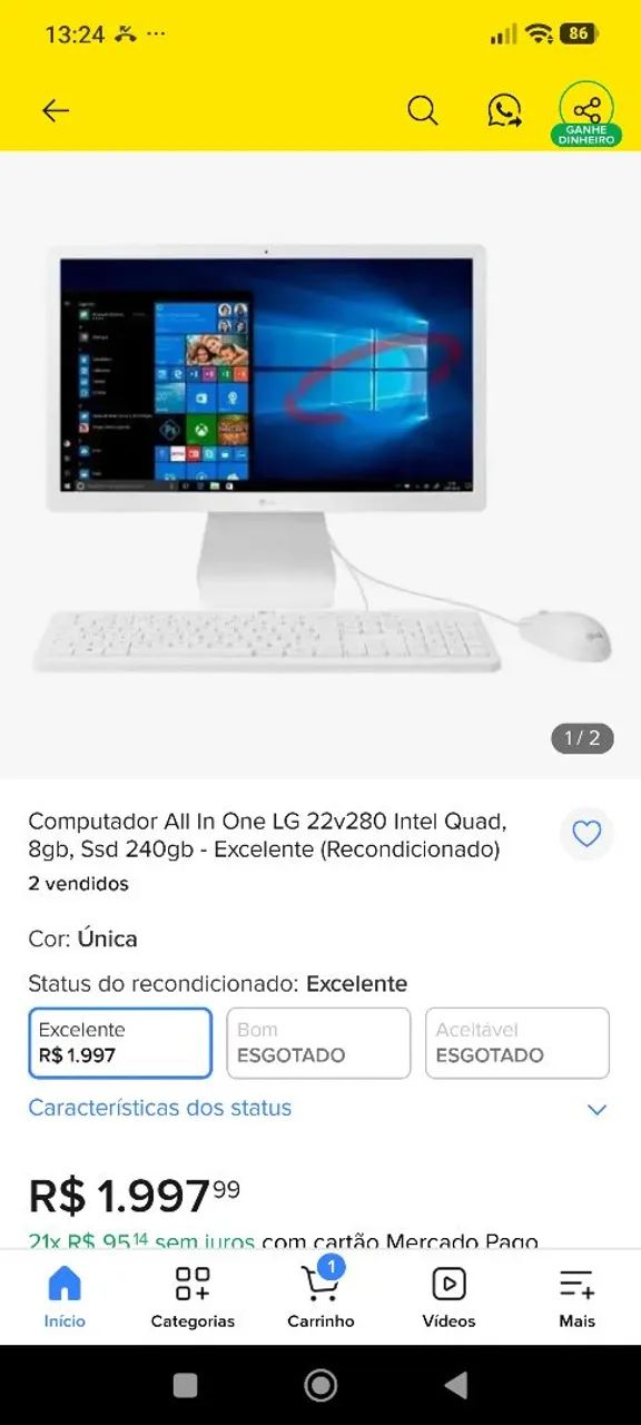 ALL In One LG 22 polegadas  - Foto 3