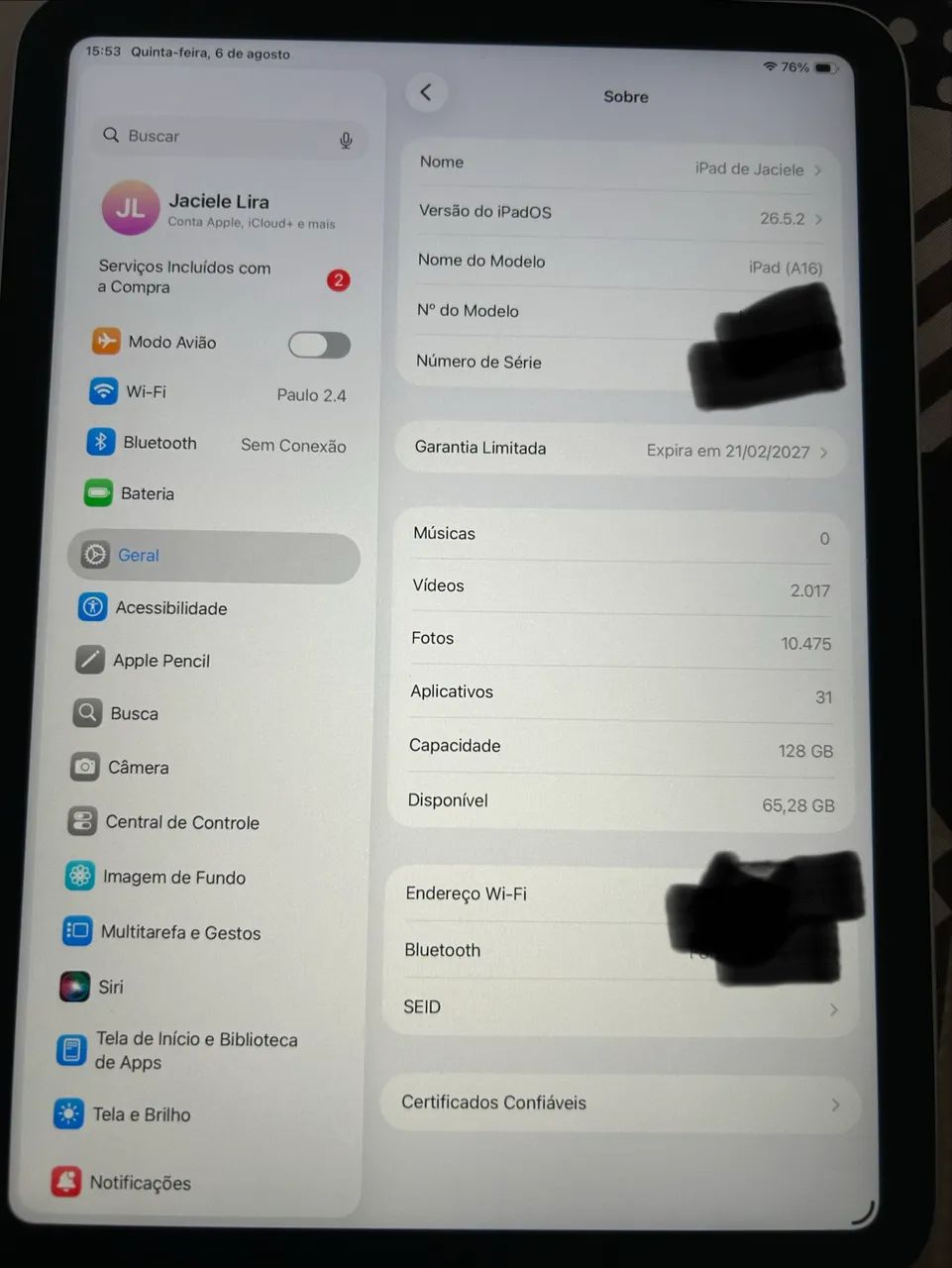 IPAD 11 128GB já com Case e caneta  - Foto 4