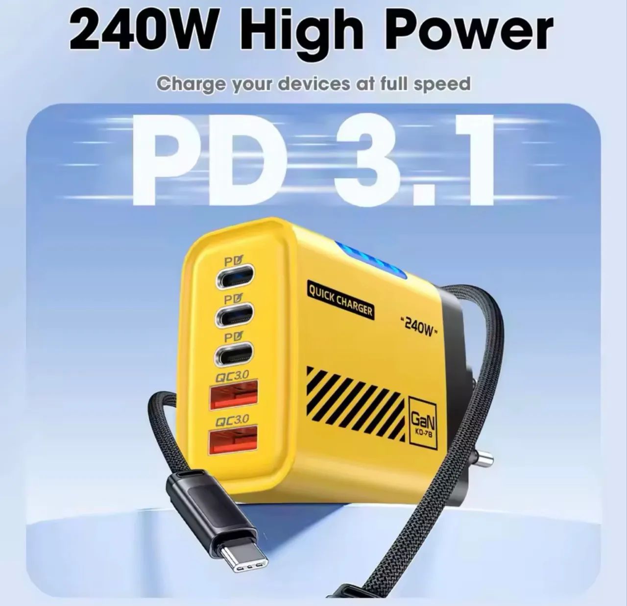 Carregador de 240w 5 em 1 - Foto 2
