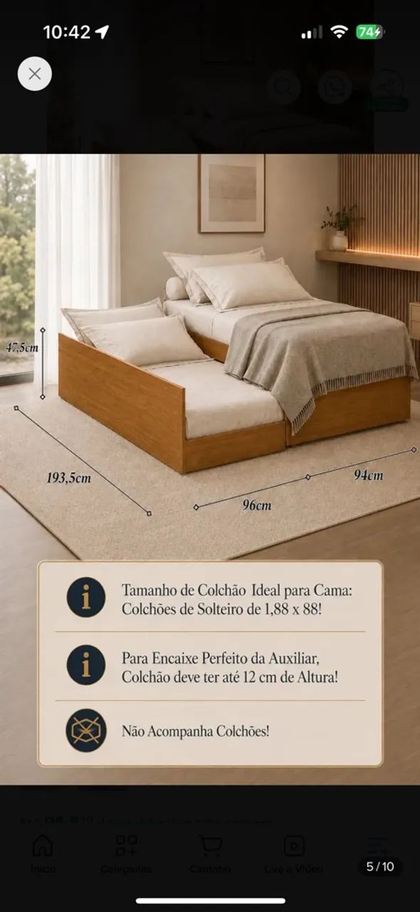 Sofá cama solteiro e casal  - Foto 2