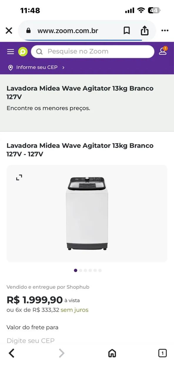 Lavadora mídia wave 13 KG  lacrada nova - Foto 5