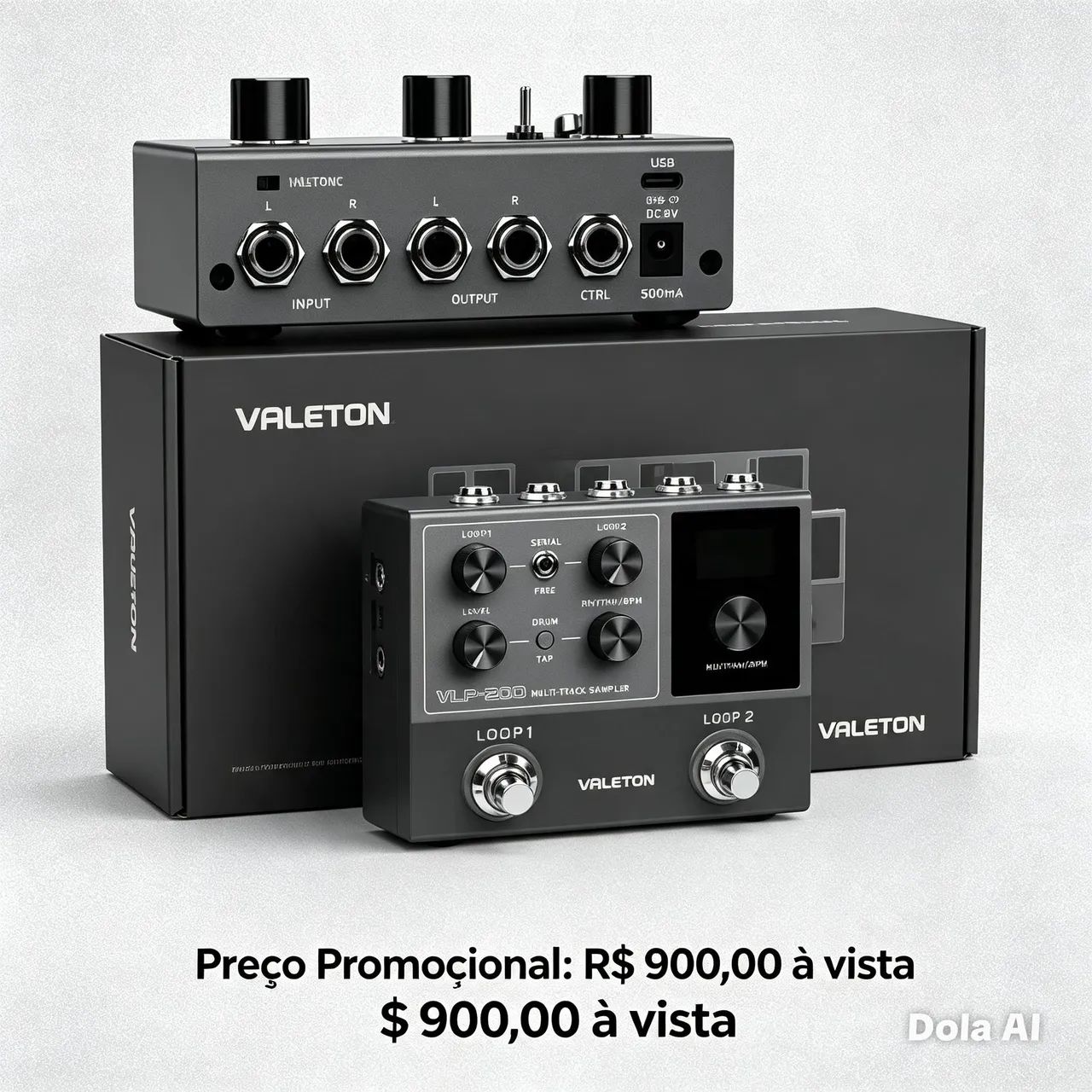 Pedal de looping Valeton VLP 2 canais de loop LACRADO NOVO